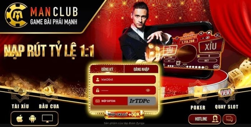 Ưu đãi tặng thưởng nạp, rút tiền tại game bài đổi thưởng Man Club