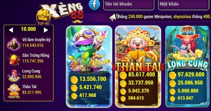 Xeng88 clup sở hữu kho game đồ sộ với nhiều thể loại