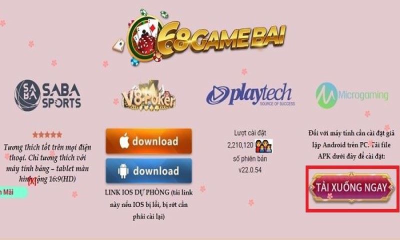 Hướng dẫn tải 68gamebai về PC