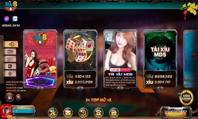 Kho game giải trí cực đa dạng tại AW8 Vip 