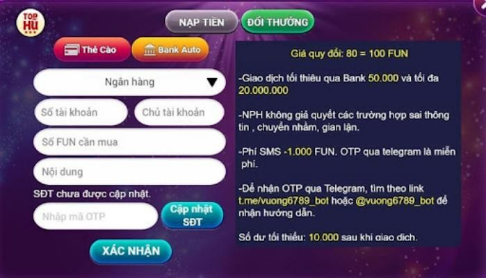 Hướng dẫn nạp tiền may 9fun, hướng dẫn rút tiền 9fun nhanh chóng.