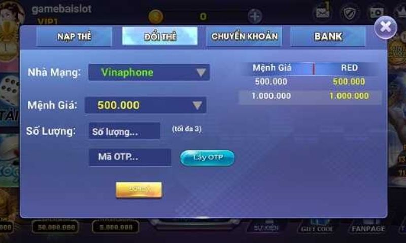 Bạn có thể nạp tiền Vip88 Club và rút tiền Vip88 thông qua nhiều phương thức