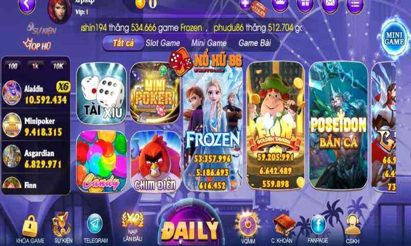 Những dòng game đa dạng của sumvip club