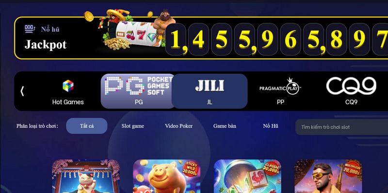 Giải Jackpot tại Vi68 cực kỳ lớn