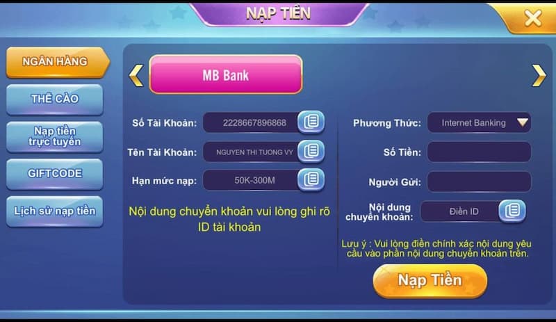 Lưu Ý Khi Nạp Tiền B8bet, Rút Tiền B8bet 