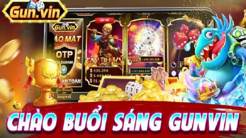 Giao diện trang chủ của Gun Vin