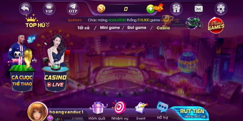 Dòng game đổi thưởng Casino