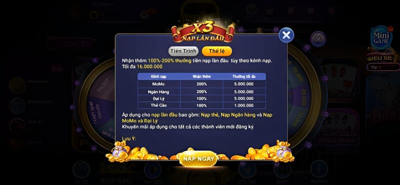 Phương thức nạp và rút tiền tại cổng game