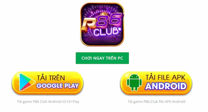 Hướng dẫn tải P86 Club về PC