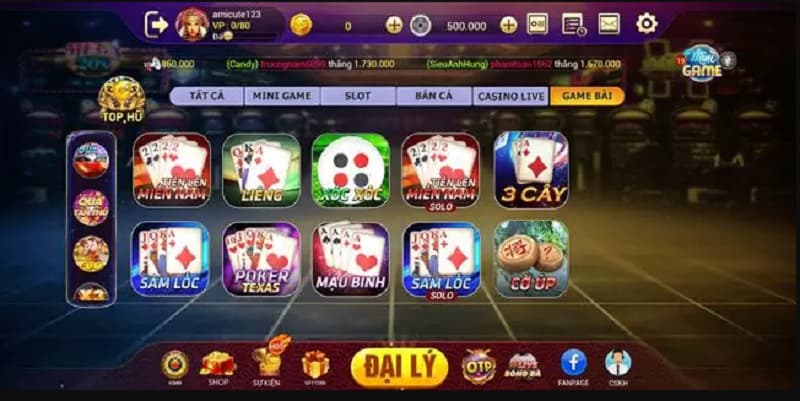 Game bài đổi thưởng siêu hot tại Dola88