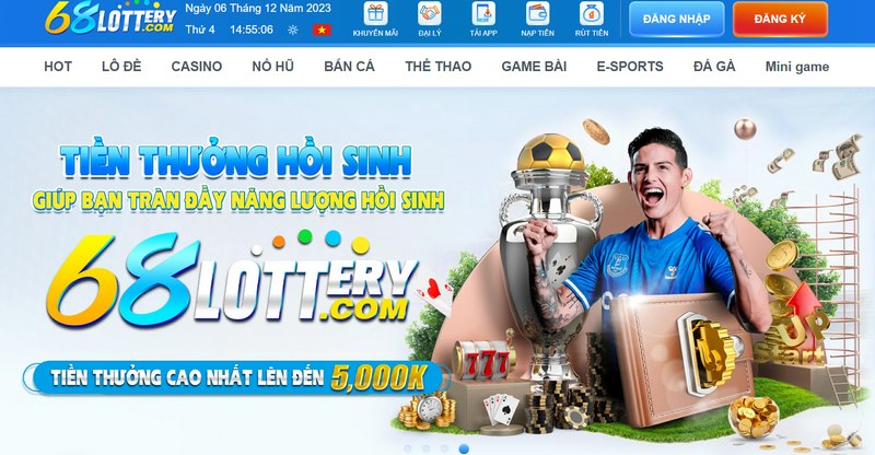 Review nhà cái 68Lottery chi tiết cho tân thủ